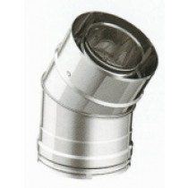 DPGC14030 - Curva a 30° in acciaio inox doppia parete