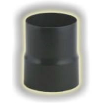 TNRID120M150F - Riduzione tubi per stufa a legna verniciato nero sp. 2mm diam. 120 Maschio - diam. 150 Femmina 