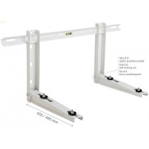 S210P - Coppia staffe universali regolabili profondità 420mm portata 120Kg