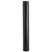 Tubo per stufa a legna monoparete nero
