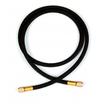 HDSS/4-4/60 - Tubo carica nero serie"HD" attacchi 1/4" diritto x diritto L1,5mt