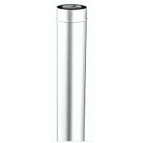 Tubo lineare in acciaio inox doppia parete L1000mm 