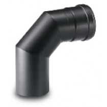 CN8090 - Curva 90° per stufe pellet nero diam. 80mm 