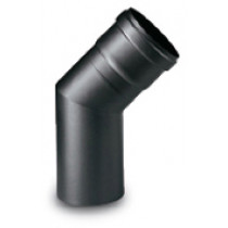CN10045 - Curva 45° per stufe pellet nero diam. 100mm