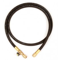 V/HDSS/4-4/60 - Tubo carica nero serie"HD" con valvola finale, attacchi 1/4" diritto x diritto con depressore L1,5mt