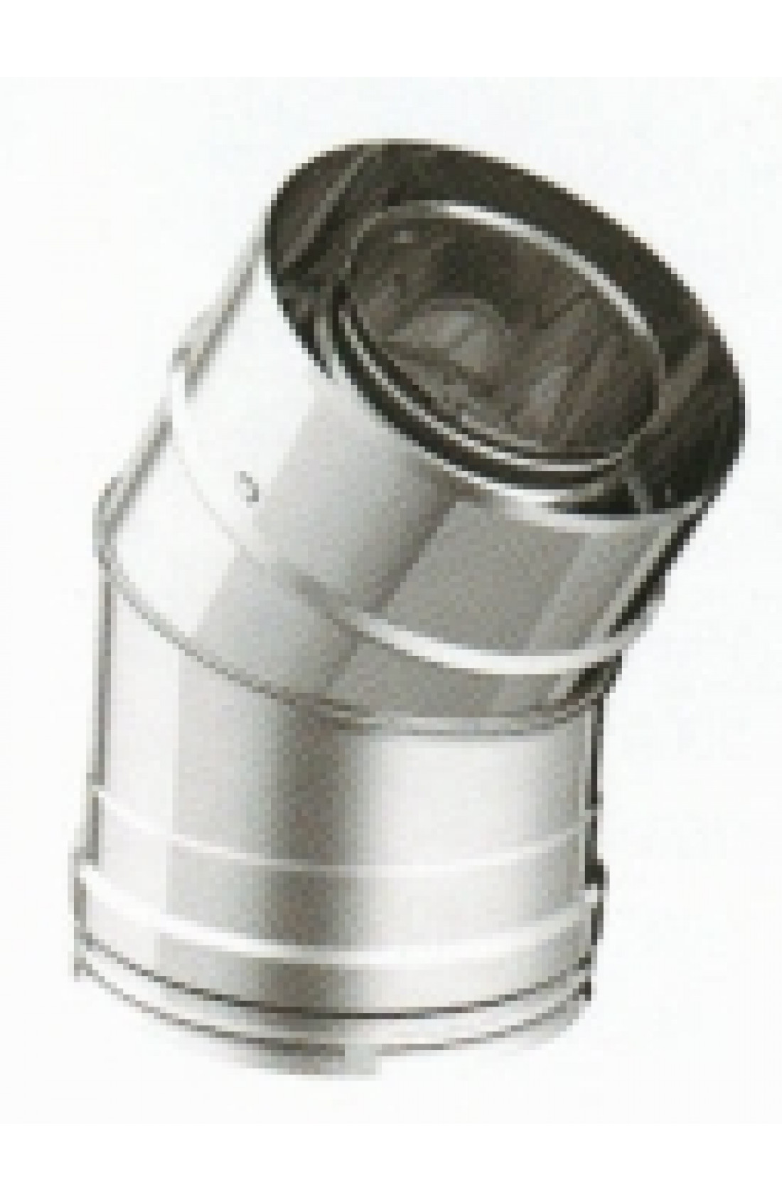 DPGC14030 - Curva a 30° in acciaio inox doppia parete
