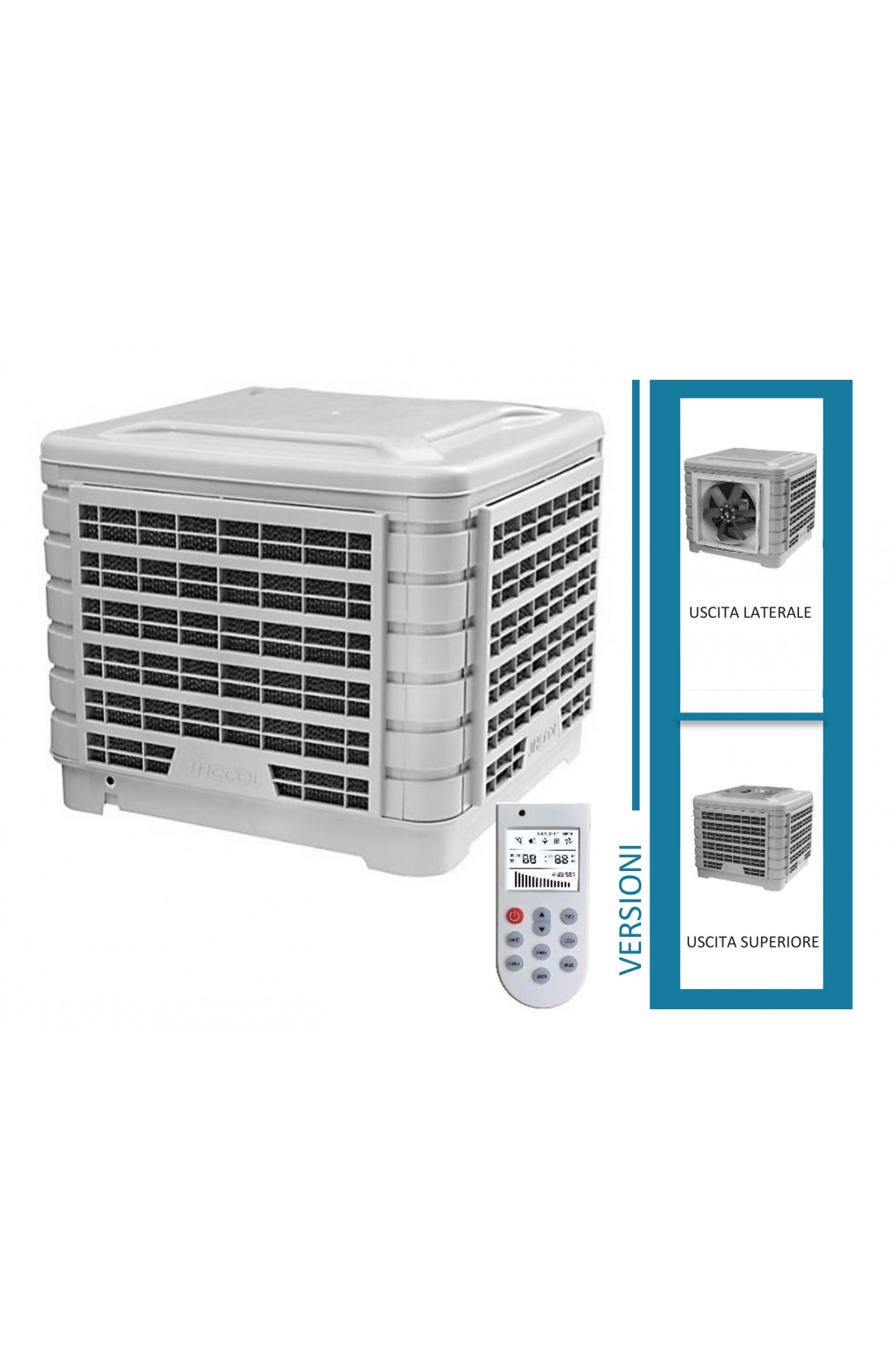 JH18AP - Raffrescatore evaporativo industriale fisso per spazi fino a 150mq 