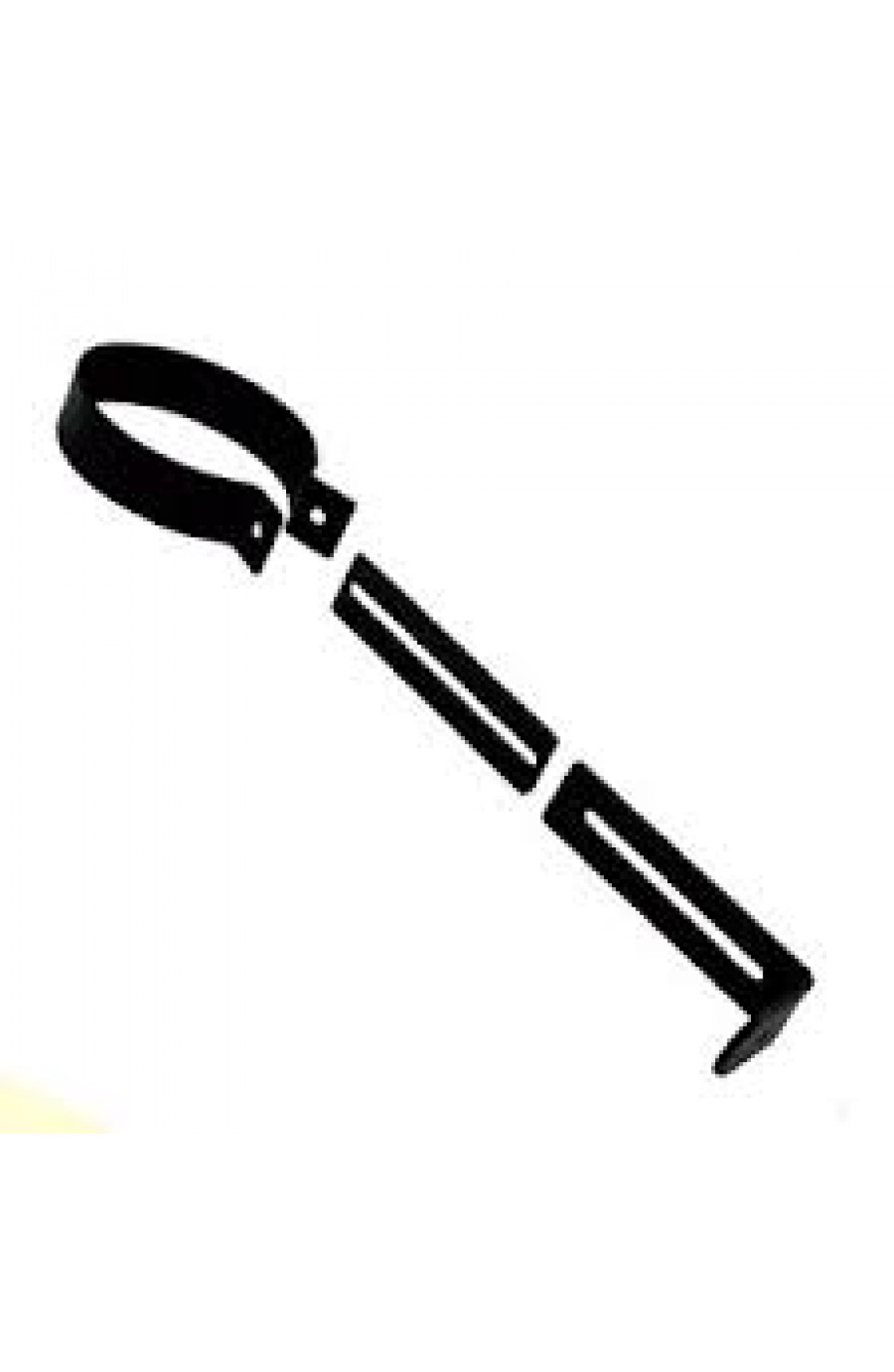 TNSREG100 - Staffa a parete regolabile, colore nero, diam. 100mm