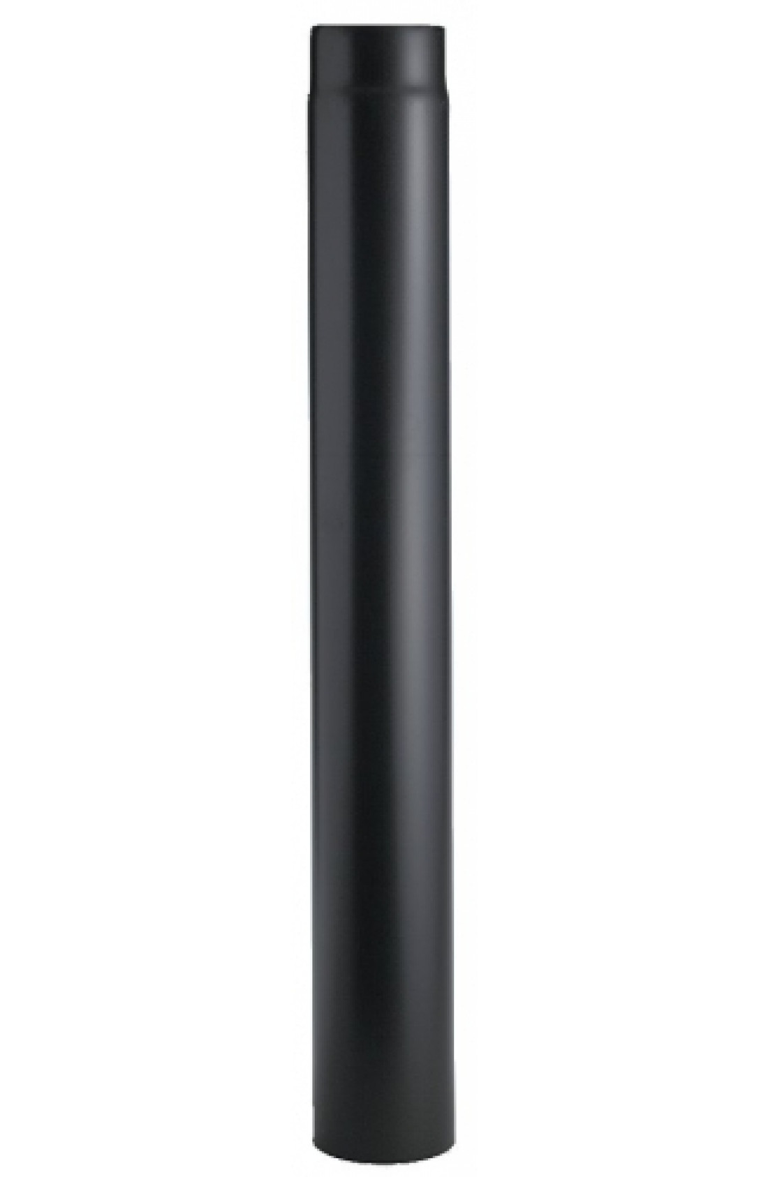 Tubo per stufa a legna monoparete nero
