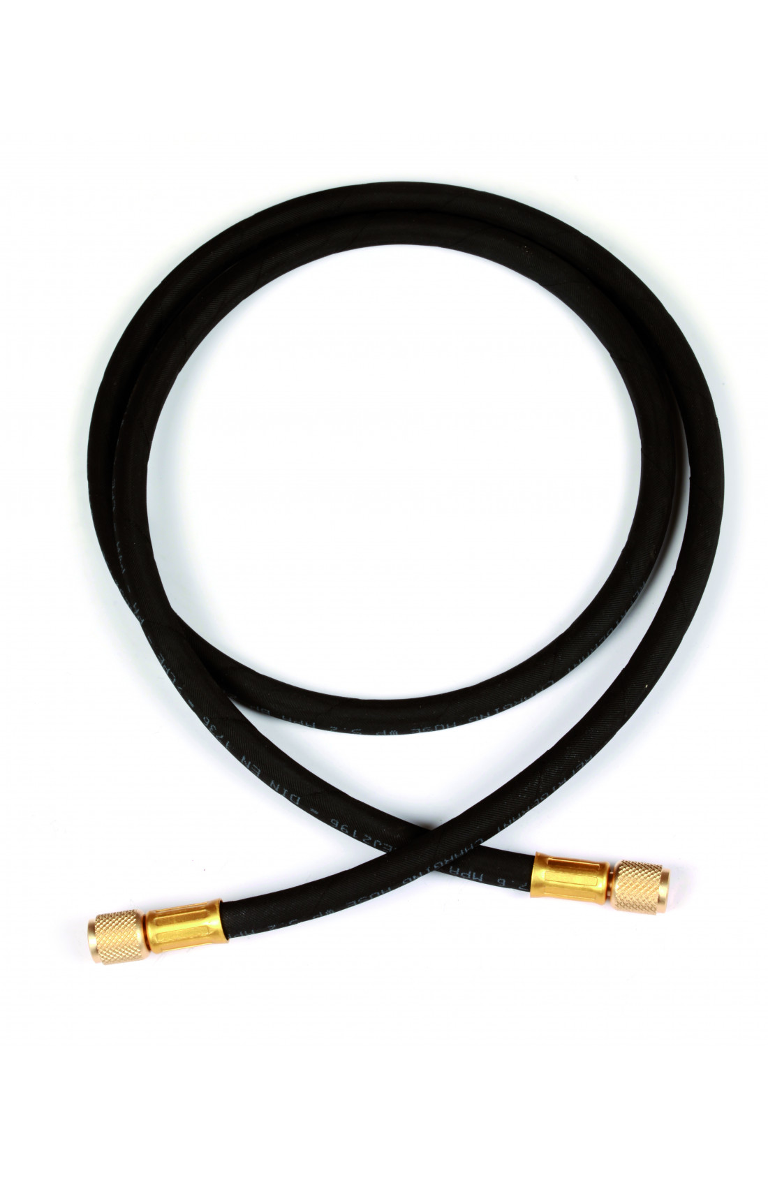 HDSS/4-4/60 - Tubo carica nero serie"HD" attacchi 1/4" diritto x diritto L1,5mt