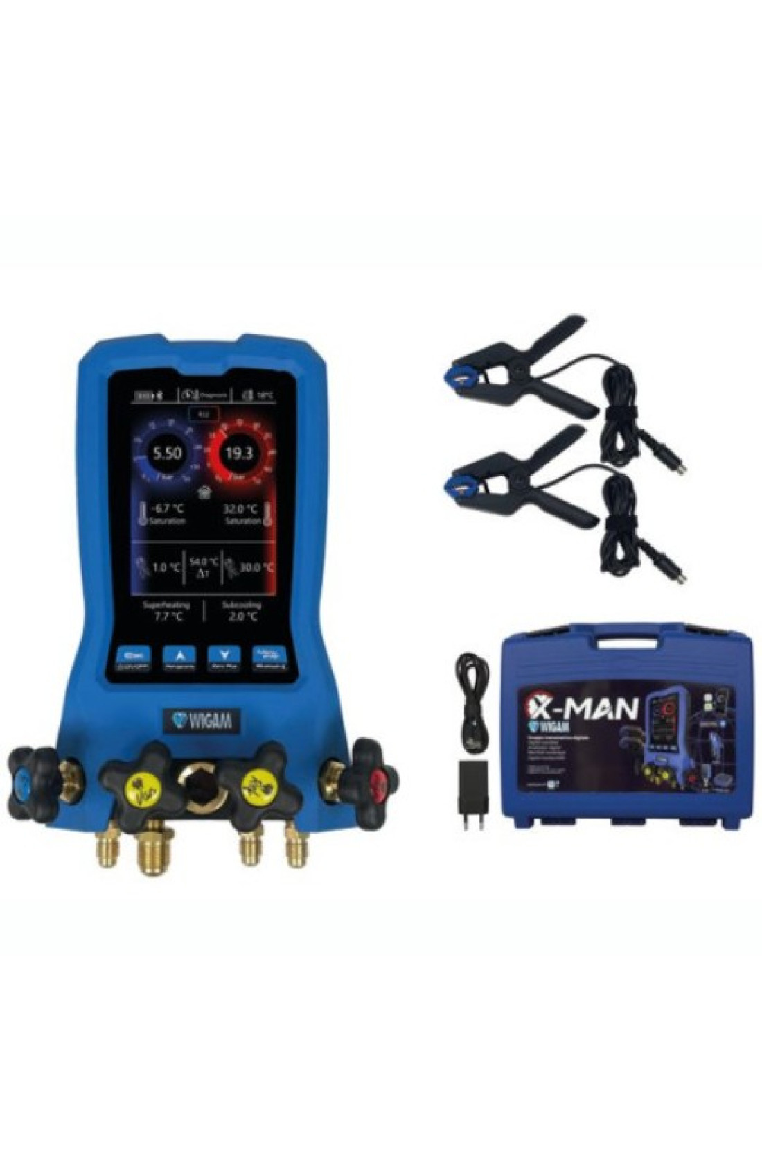 x-man-100 Gruppo manometrico digitale a 4 vie Wigam