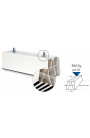 9898-037-08 - Coppia basi a pavimento bianche per unità esterne, portata 380Kg L350mm