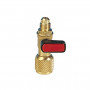 BVR-4 - Rubinetto per bombole 7/16"SAE Fx 1/4"SAE M