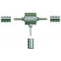WCG210T-TO - Kit raccordo a ''T'' completo di 3 ghiere (10 pz)